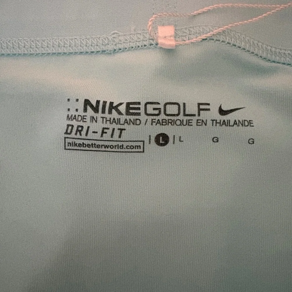 Nike Golf Skort Athletic Skirt Dri-FIT Geometric Print Light‎ Blue White L